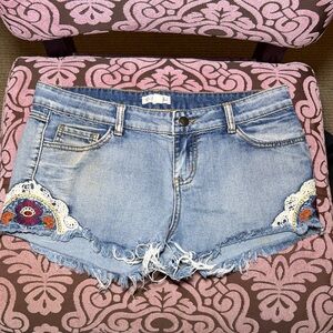 Boho Blue Denim Women Shorts